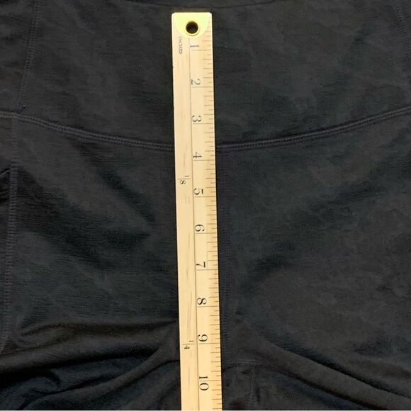 MONDETTA Brushed Jacquard High Waist Pockets Legging Women’s Medium Black. - Picture 14 of 16